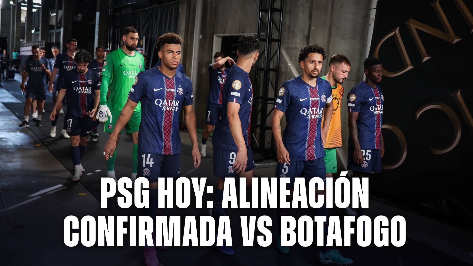 PSG hoy: alineación confirmada vs Botafogo