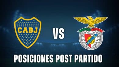 Boca vs Benfica posiciones