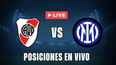 River vs Inter posiciones en vivo