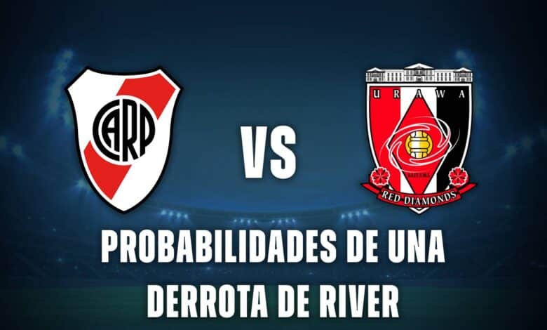 Probabilidades de una derrota de River vs Urawa Red Diamonds