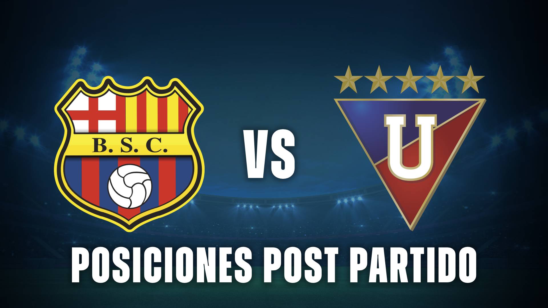 Barcelona vs Liga de Quito posiciones