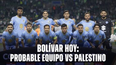 Bolívar hoy: Probable equipo vs Palestino