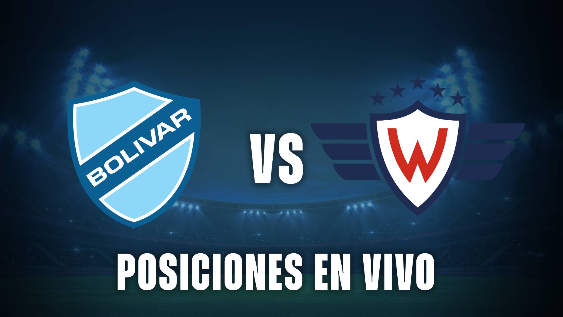 Bolívar vs Jorge Wilstermann en vivo posiciones Copa Paceña