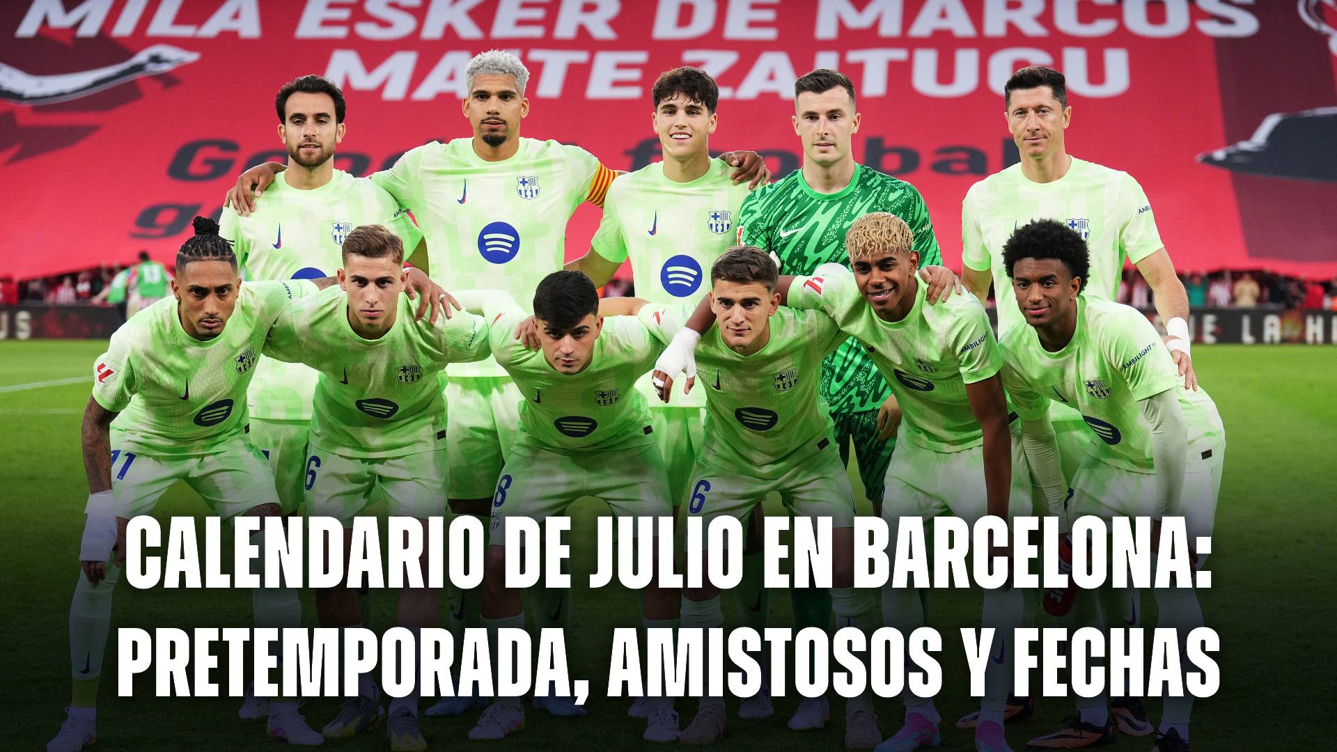 Calendario de julio Barcelona