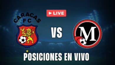 Caracas vs Deportivo Miranda posiciones