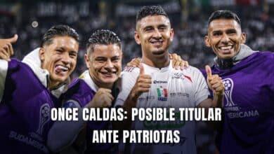 Once Caldas vs Patriotas Copa BetPlay 2025 nómina