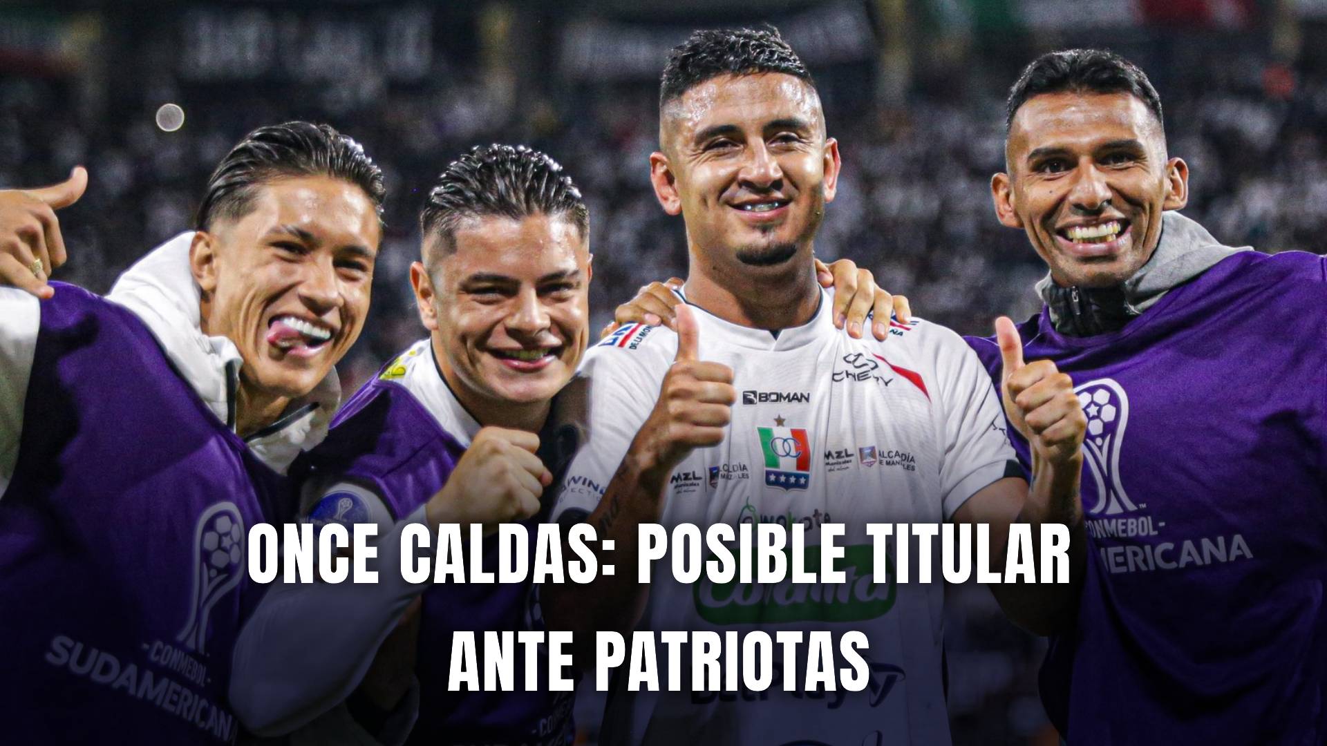 Once Caldas vs Patriotas Copa BetPlay 2025 nómina