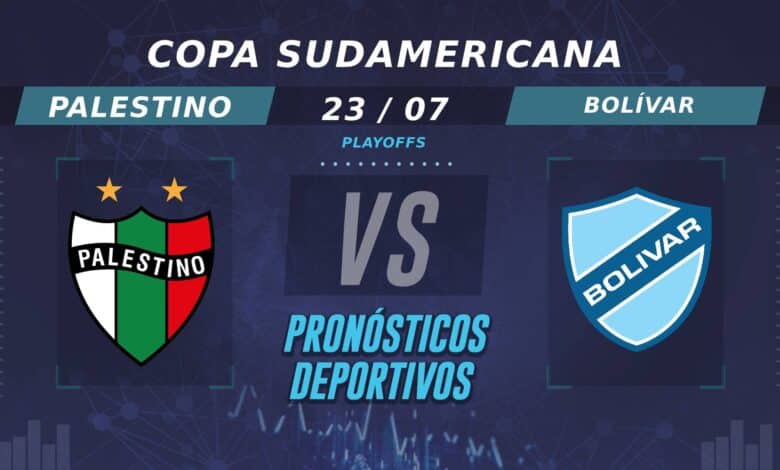 Pronósticos de Palestino vs Bolívar: ¿Quién es favorito para pasar en la Copa Sudamericana?