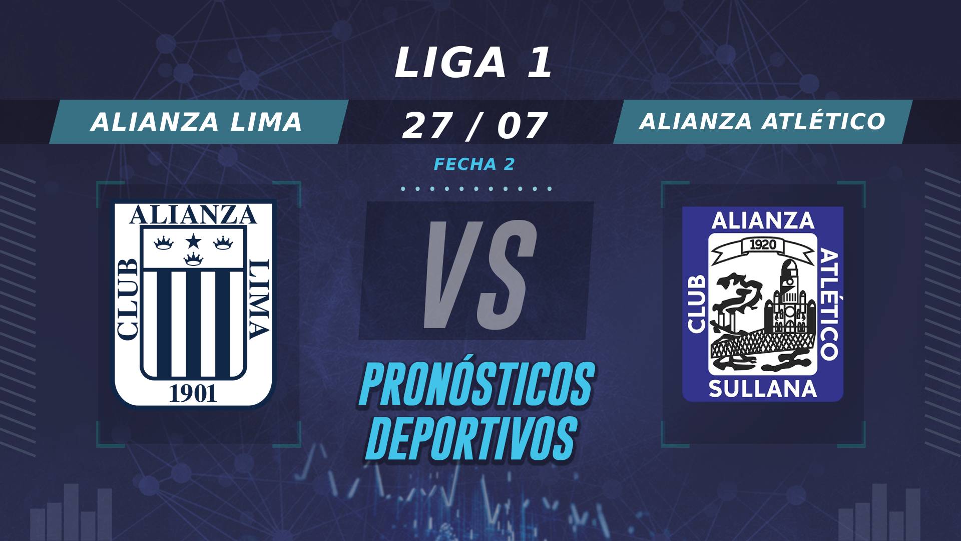 Pronósticos de Alianza Lima vs Alianza Atlético: ¿Quién es el favorito en esta fecha 2 de la Liga1?