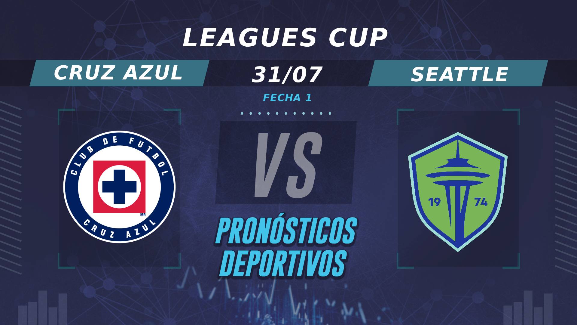 Pronósticos de Cruz Azul vs Seattle Sounders: ¿Quién es el favorito en la Fecha 1 de la Leagues Cup?