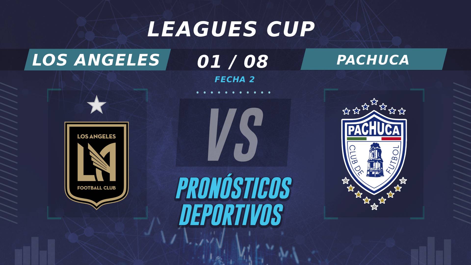 Pronósticos de Los Angeles vs Pachuca: ¿Quién es el favorito en la Fecha 2 de la Leagues Cup?
