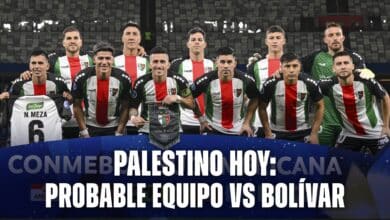 Palestino vs Bolívar probable alineación