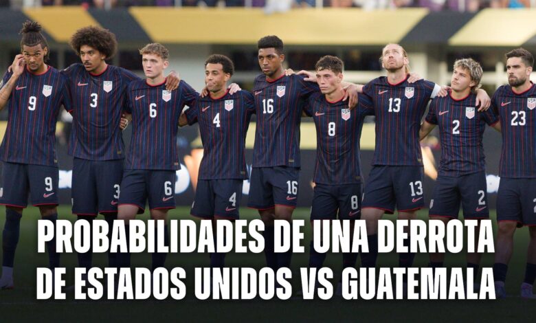 Probabilidades de una derrota de Estados Unidos vs Guatemala