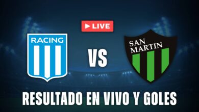 Racing vs San Martín SJ resultado en vivo
