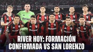 River hoy: equipo vs San Lorenzo