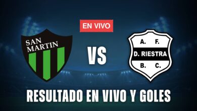 San Martín vs Deportivo Riestra resultado en vivo