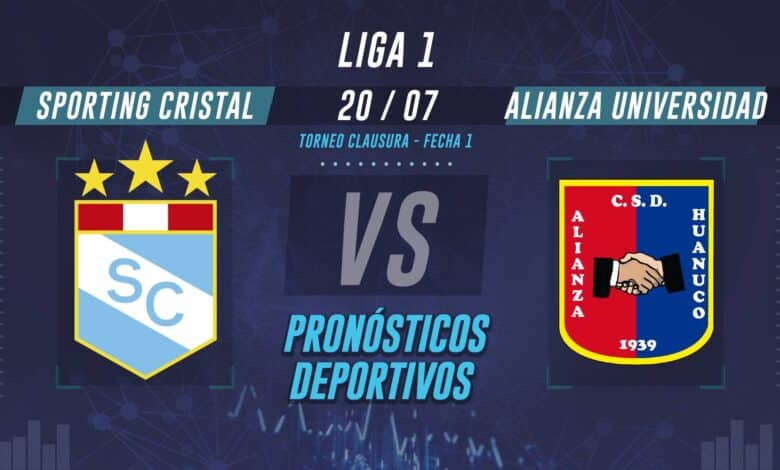 Sporting Cristal vs Alianza Universidad pronóstico