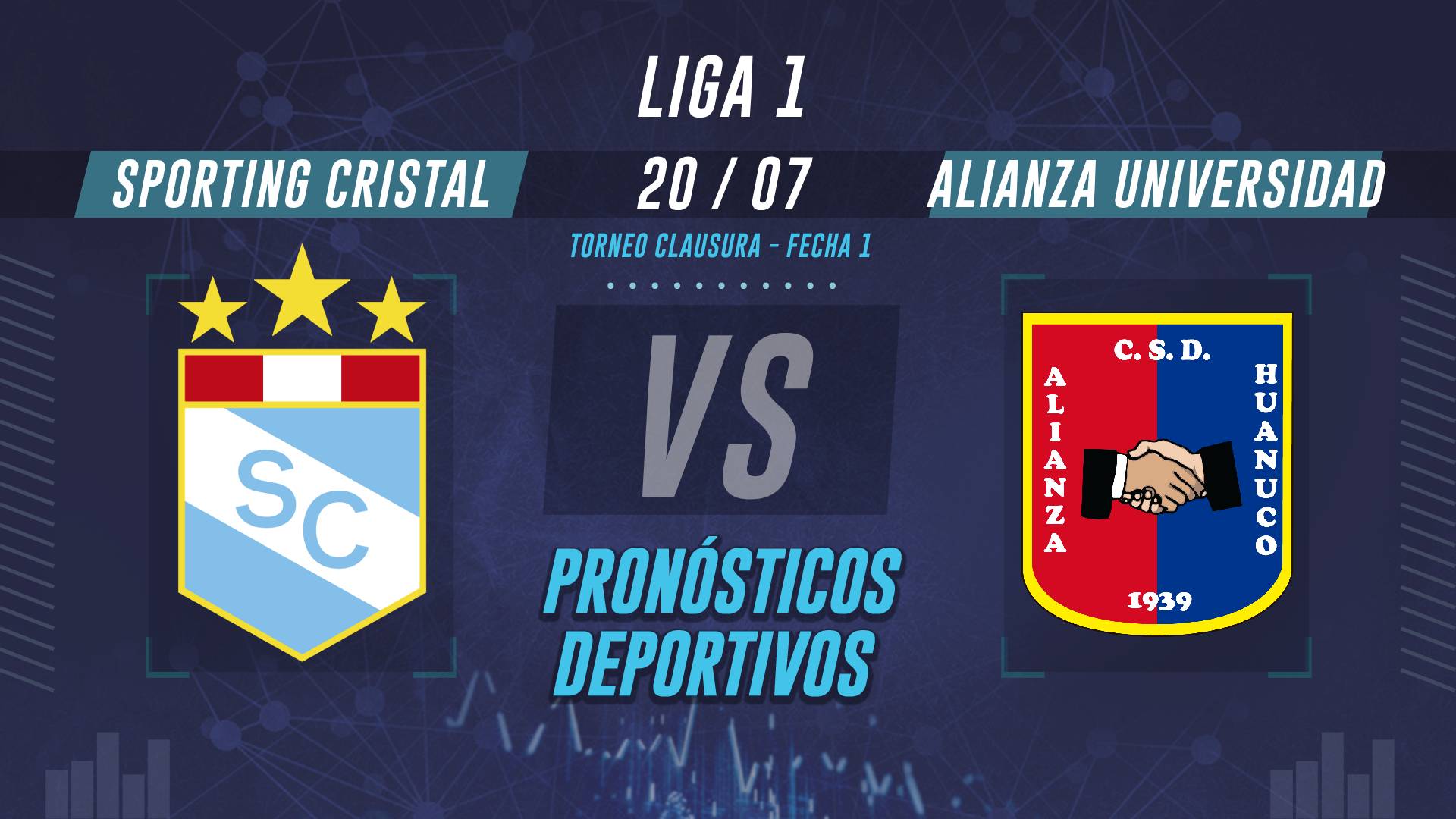 Sporting Cristal vs Alianza Universidad pronóstico