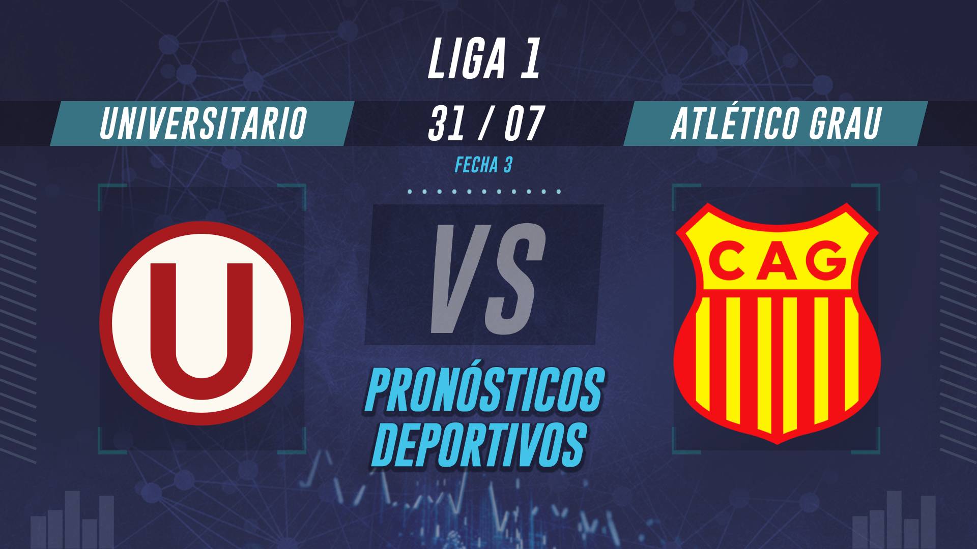 Universitario vs Atlético Grau pronósticos Liga 1