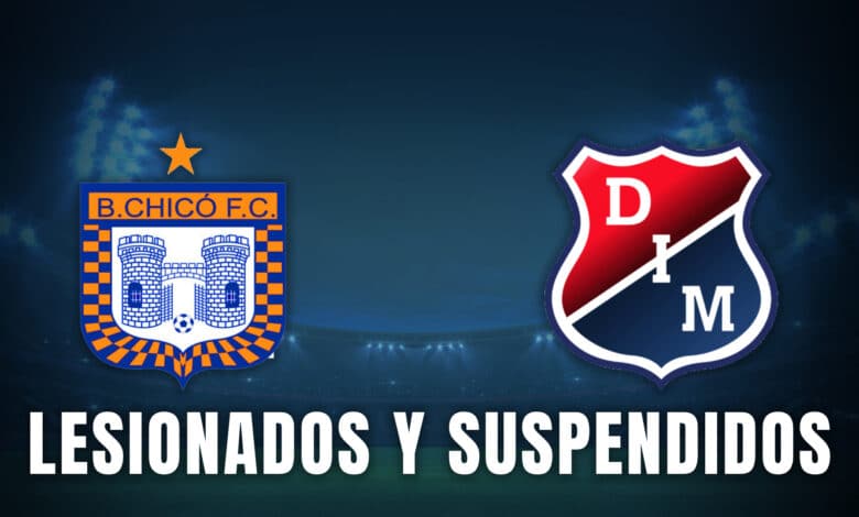 medellín chicó lesionadoos