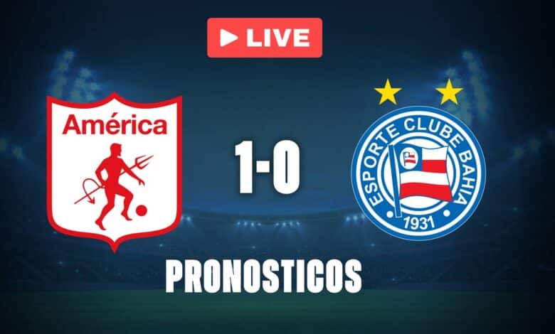 América de Cali 1-0 Bahía: pronóstico, probabilidades y cuotas EN VIVO