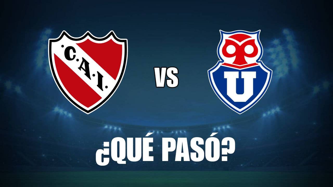 Independiente vs U de Chile incidentes