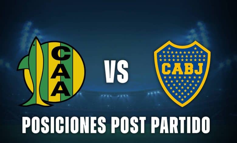 Aldosivi vs Boca posiciones post partido