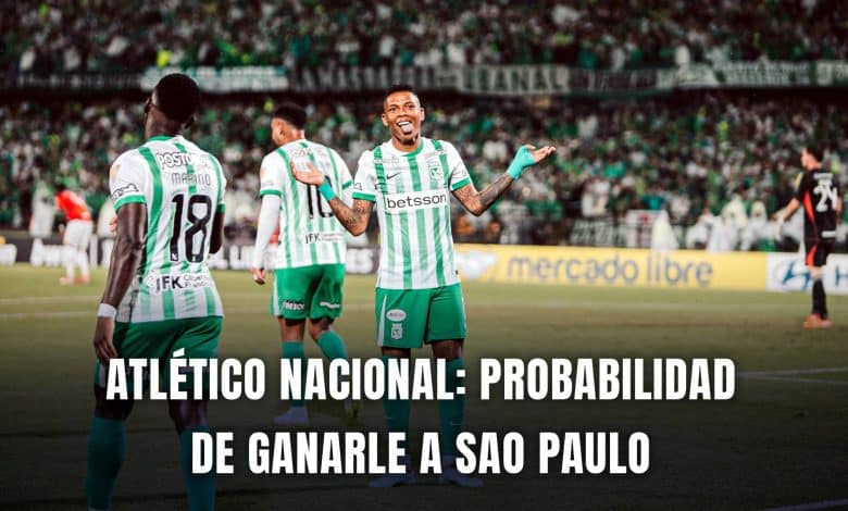 Atlético Nacional vs Sao Paulo Copa Libertadores 2025 probabilidad