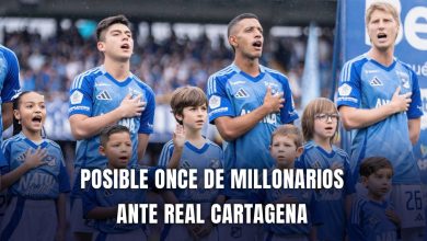 Cartagena vs Millonarios Copa BetPlay 2025 nómina