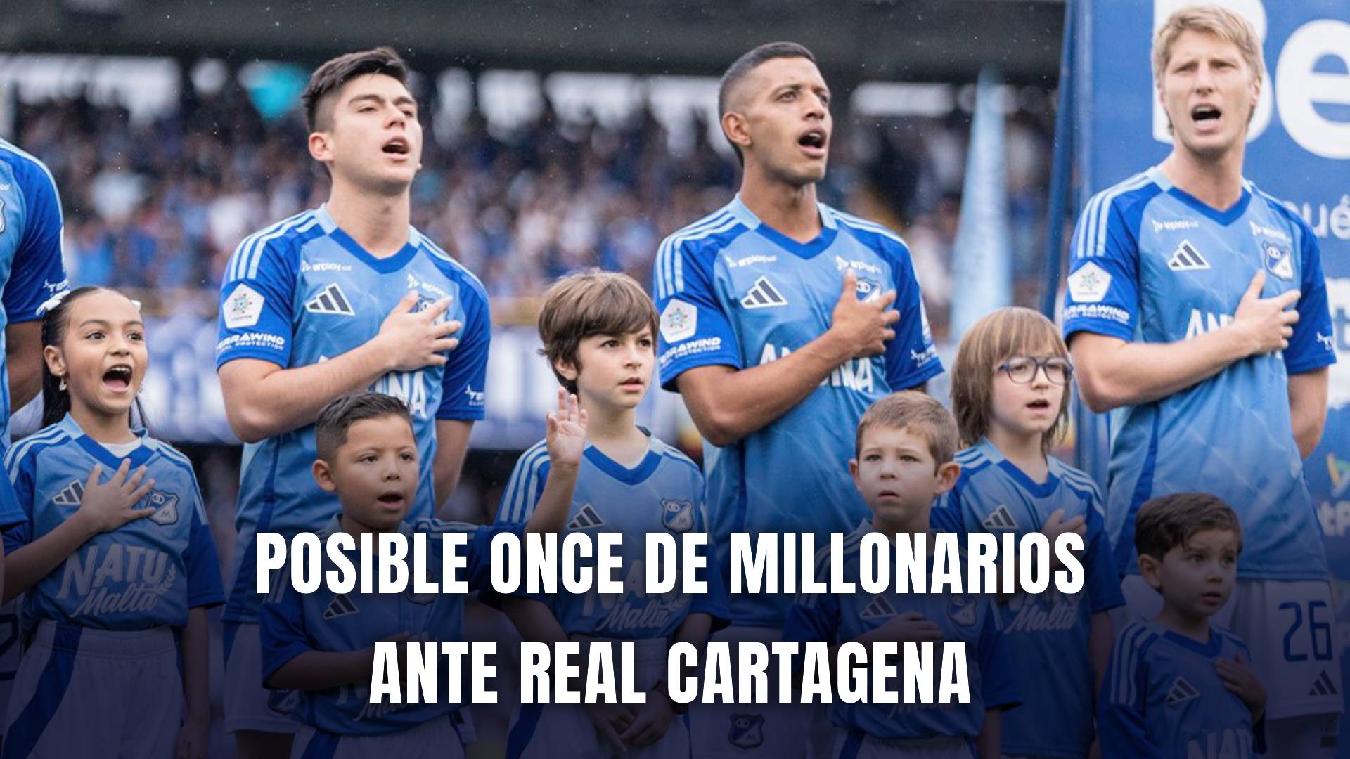 Cartagena vs Millonarios Copa BetPlay 2025 nómina