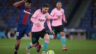 barcelona con messi vs levante