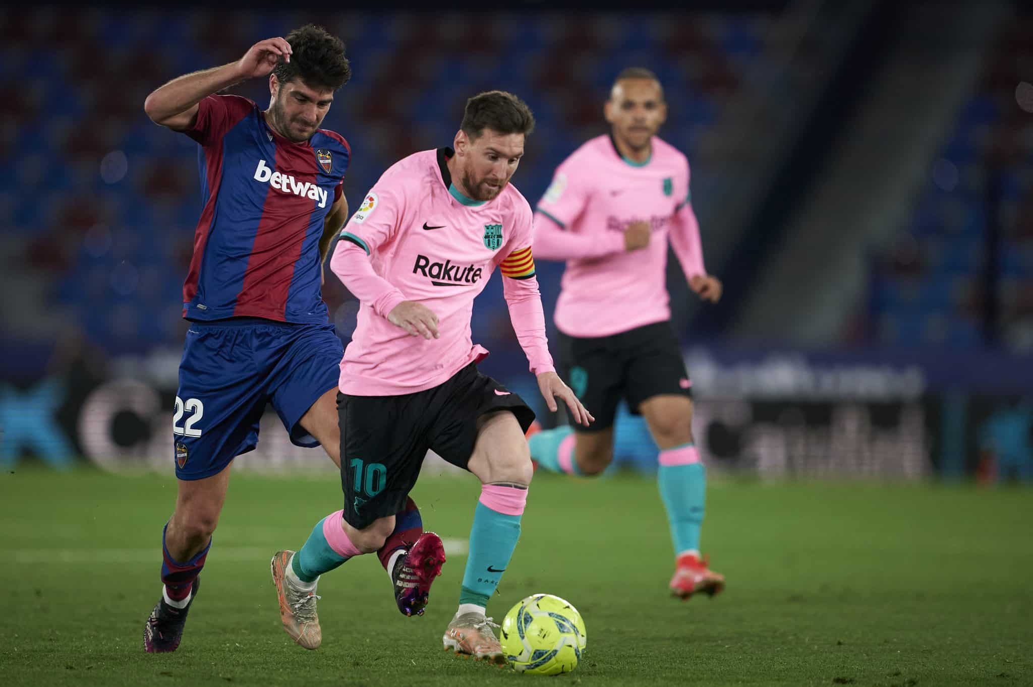 barcelona con messi vs levante