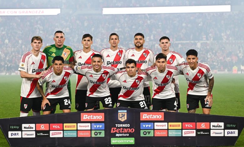 River hoy: posible alineación vs San Martín de San Juan en la Liga Profesional