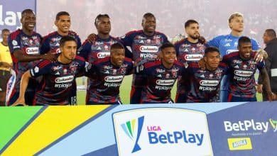 Por que fue expulsado Jarlan Barrera en DIM vs Santa Fe. (Getty Images)