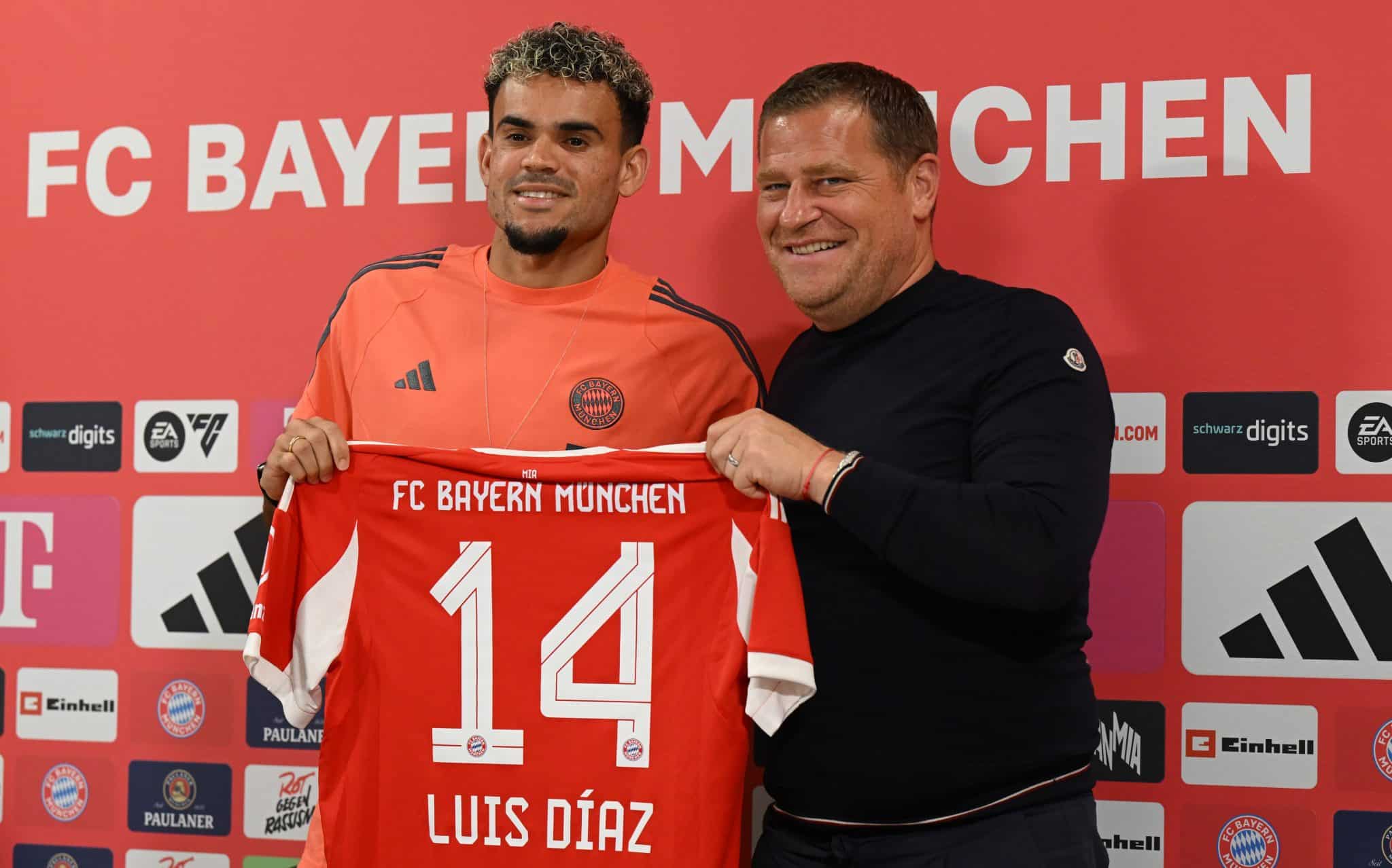 Estadísticas de Luis Díaz hoy en su debut en Bayern Múnich vs Lyon