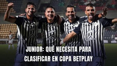 Junior Copa BetPlay 2025 clasificación