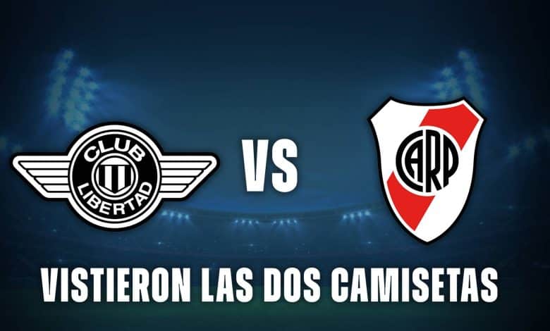 Libertad vs River dos camisetas