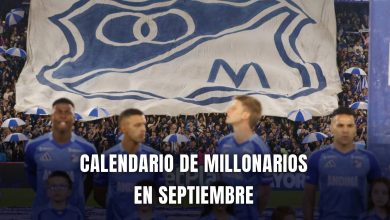 Millonarios Liga BetPlay 2025 calendario septiembre