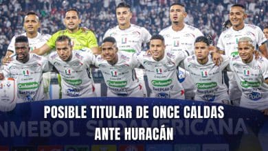Once Caldas vs Huracán Copa Sudamericana 2025 titular