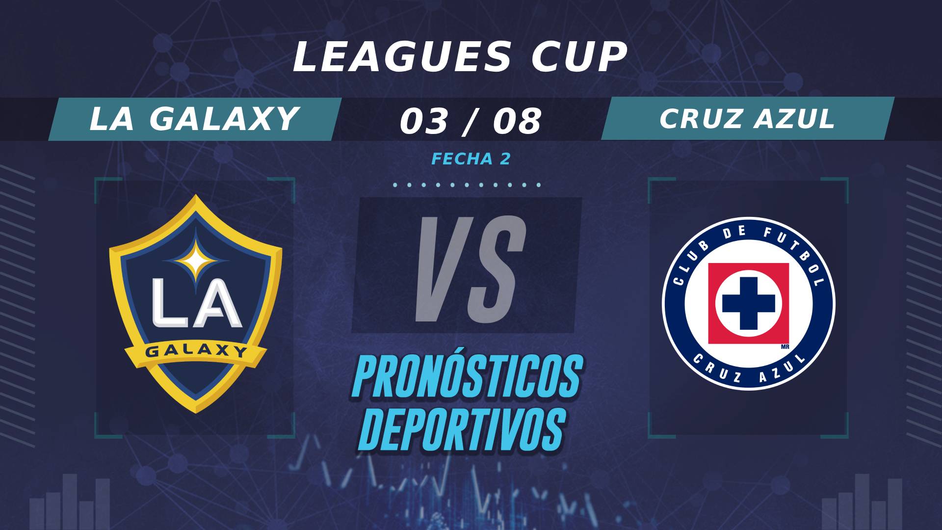 Pronósticos de LA Galaxy vs Cruz Azul en esta fecha 2 de la Leagues Cup
