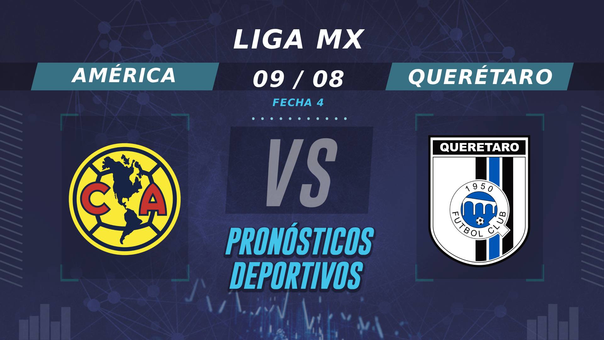 Pronósticos de América vs Querétaro: ¿Quién es el favorito en la Fecha 4 de la Liga MX?