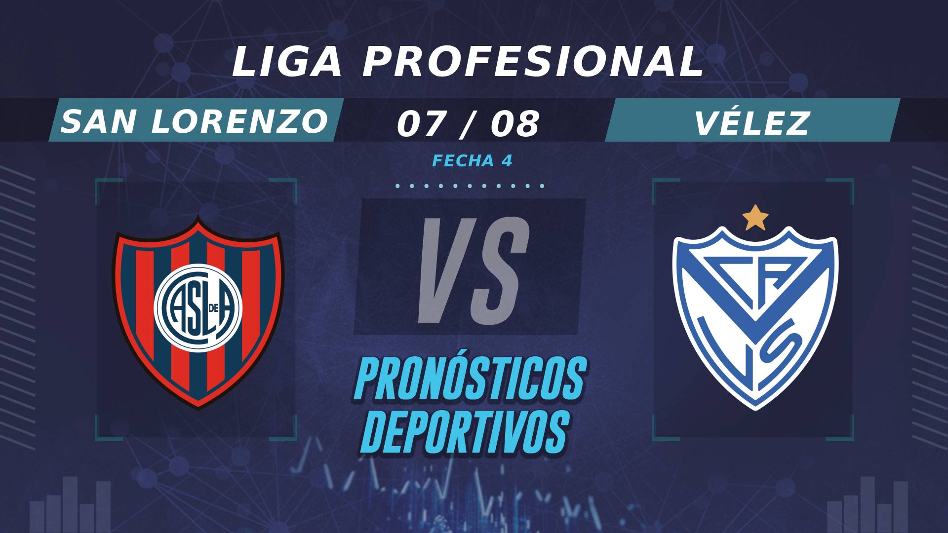 Pronósticos de San Lorenzo vs Vélez: ¿Quién es el favorito en la Fecha 4 de la Liga Profesional?