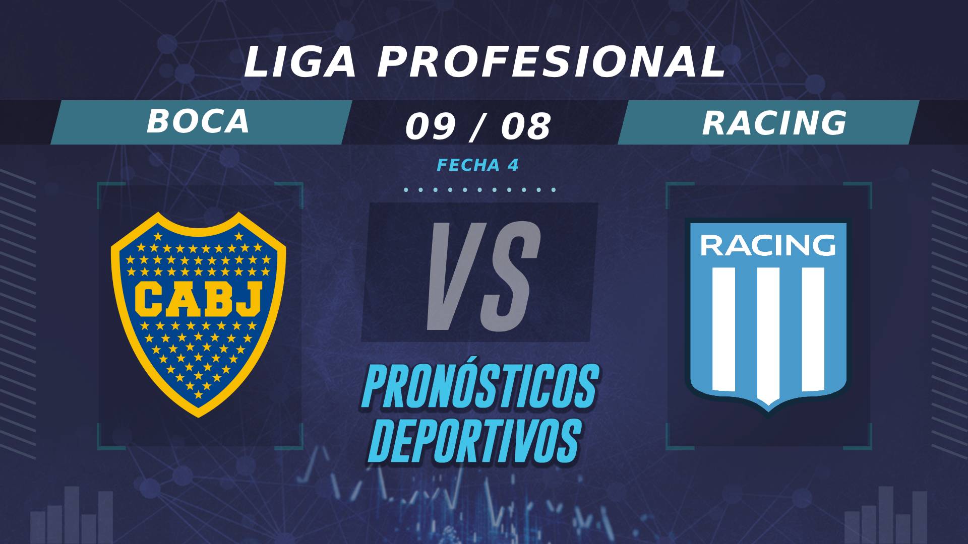 Pronósticos de Boca vs Racing: ¿Quién es el favorito en la Fecha 4 de la Liga Profesional?