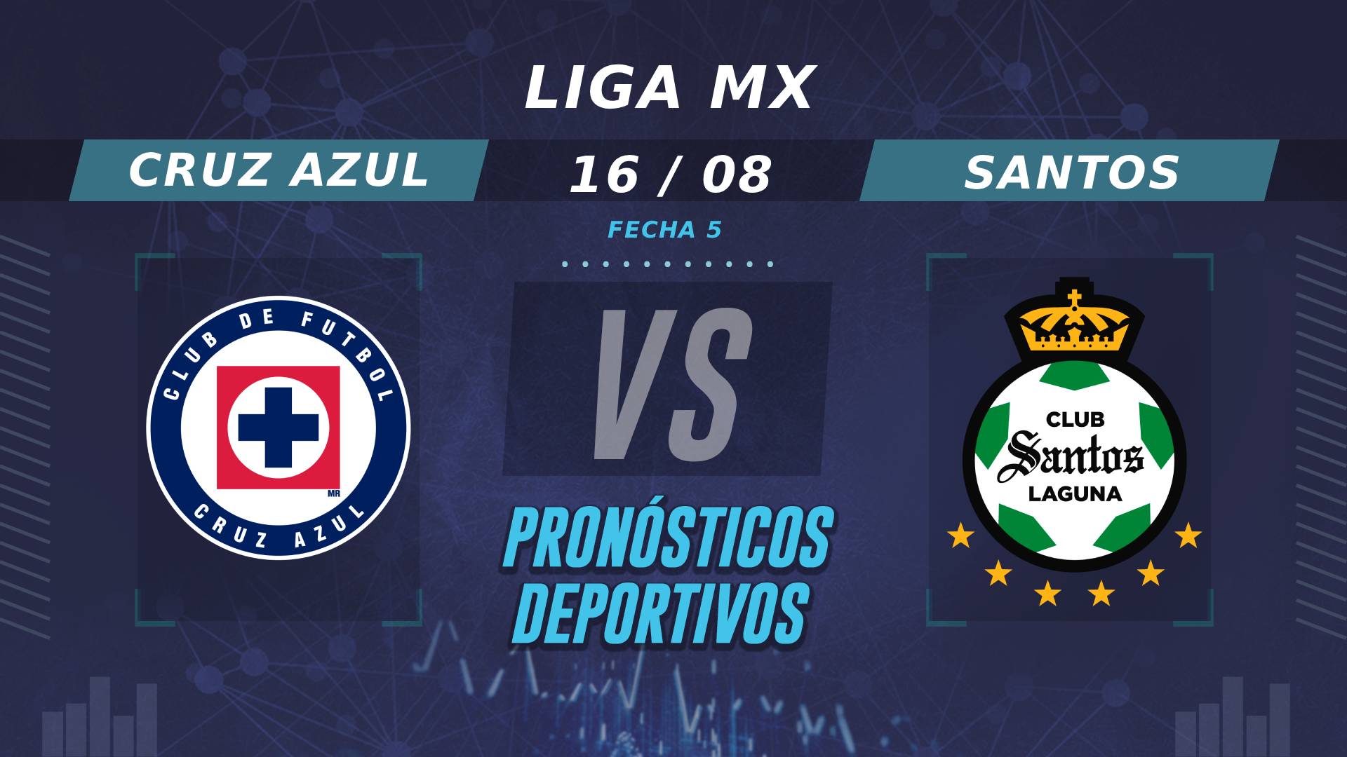 Pronósticos de Cruz Azul vs Santos: ¿Quién es el favorito en la Fecha 5 de la Liga MX?