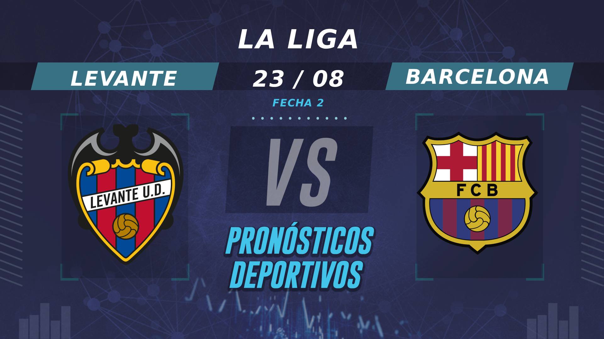Pronósticos de Levante vs Barcelona: ¿Quién es el favorito en la Fecha 2 de La Liga de España?