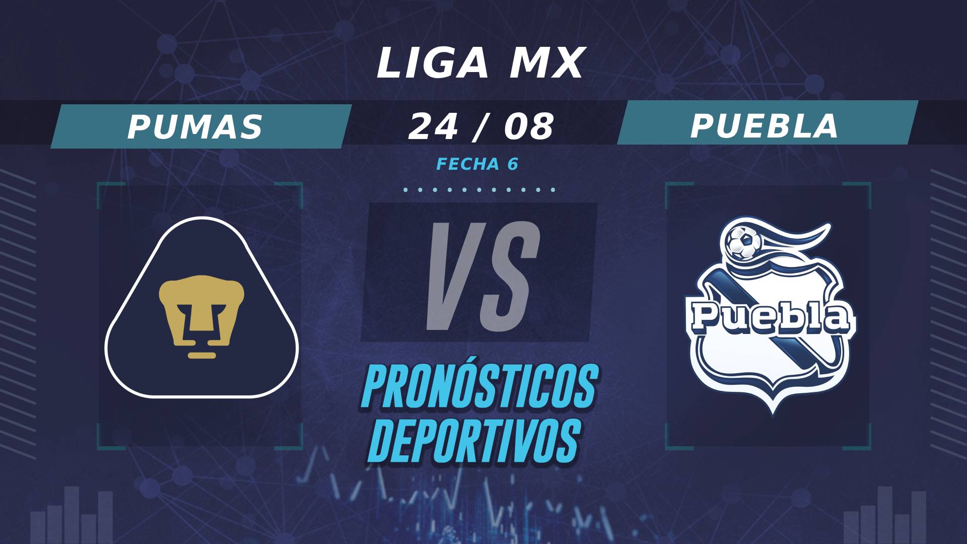 Pronósticos de Pumas vs Puebla: ¿Quién es el favorito en la Fecha 6 de la Liga MX?
