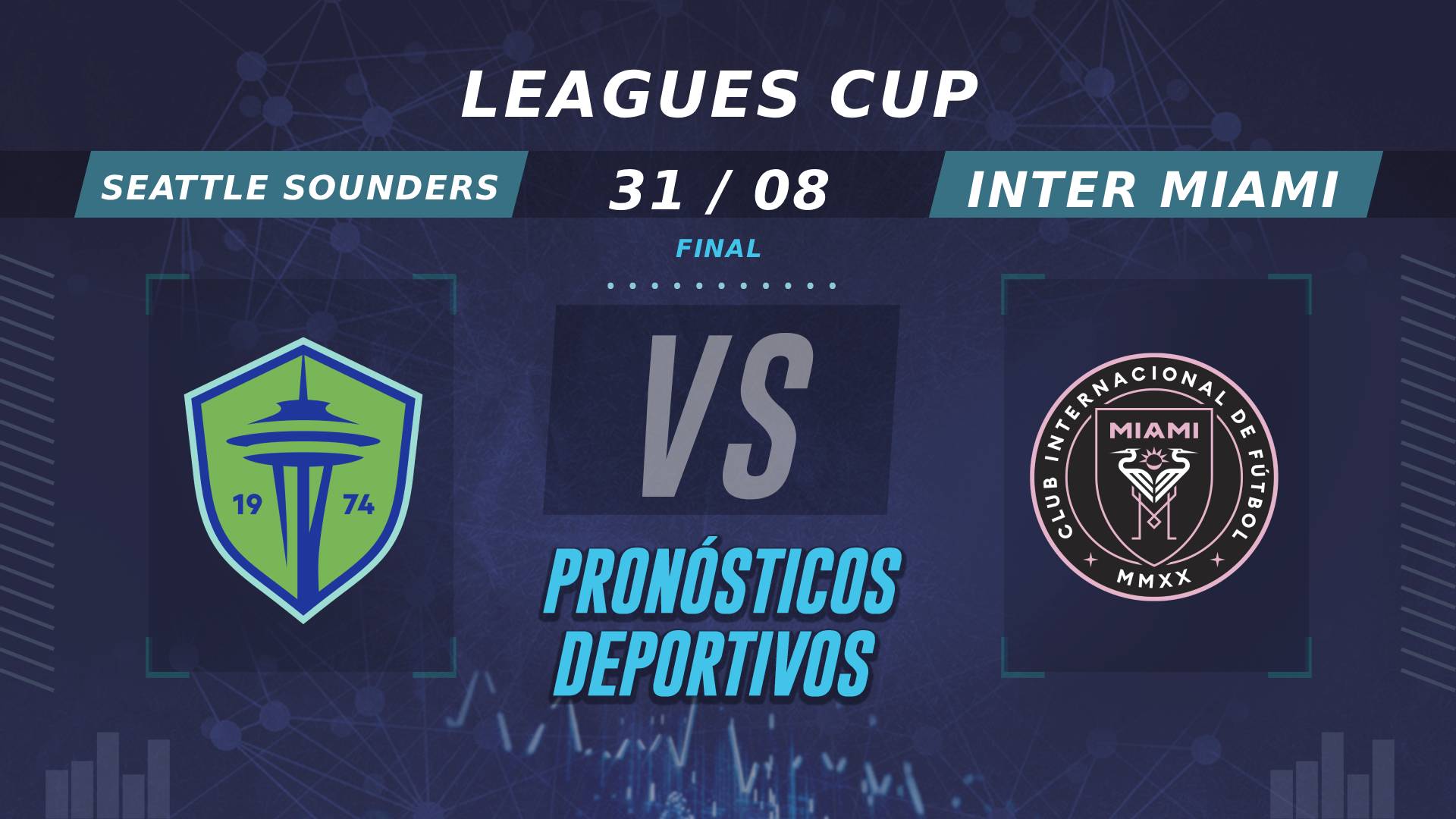 Pronósticos de Seattle Sounders vs Inter Miami: ¿Quién es el favorito en las final de la Leagues Cup?