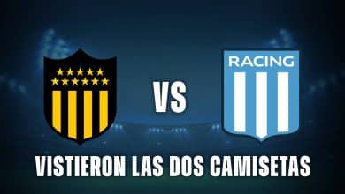 Peñarol vs Racing dos camisetas