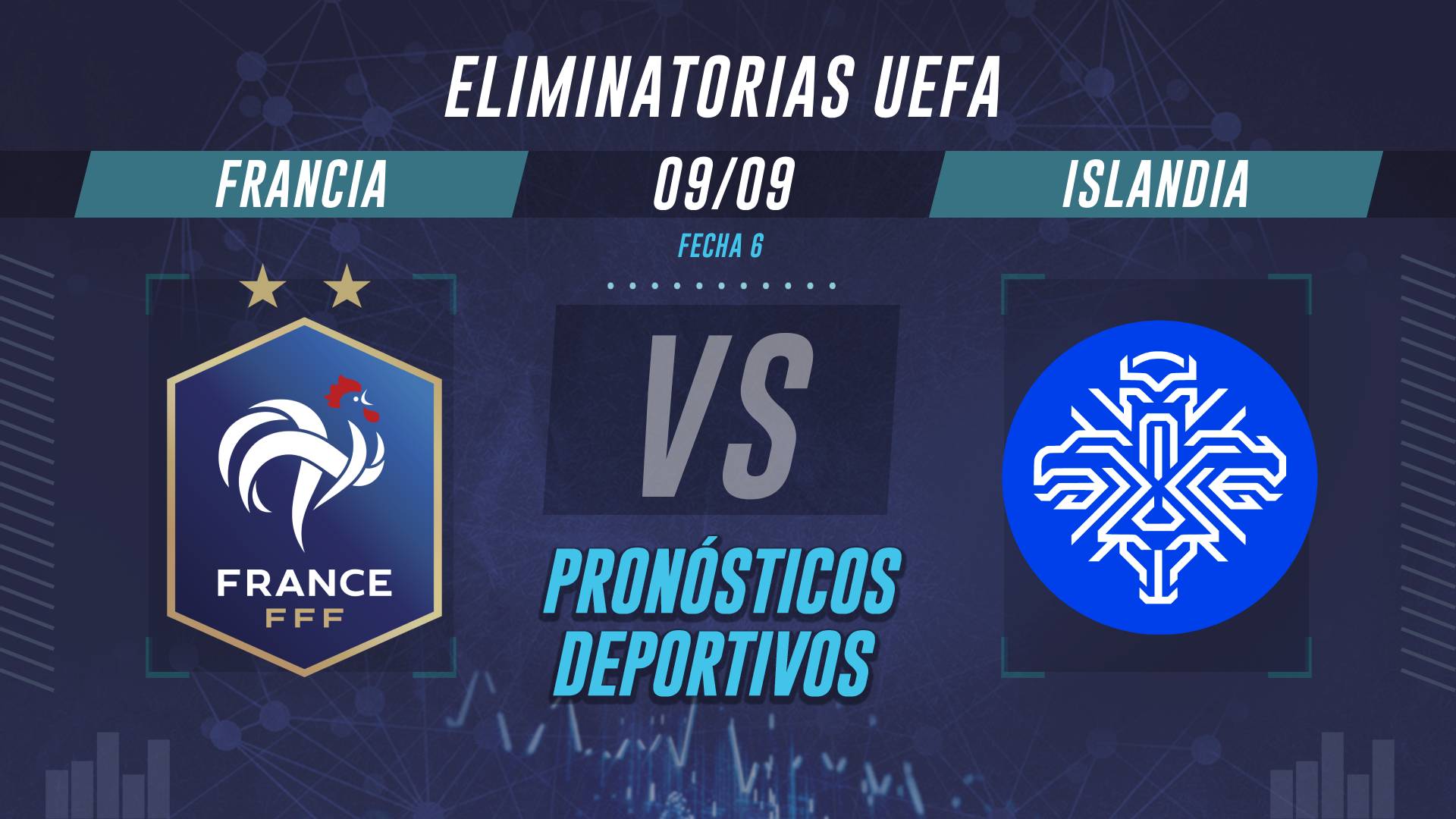 Francia vs Islandia pronósticos