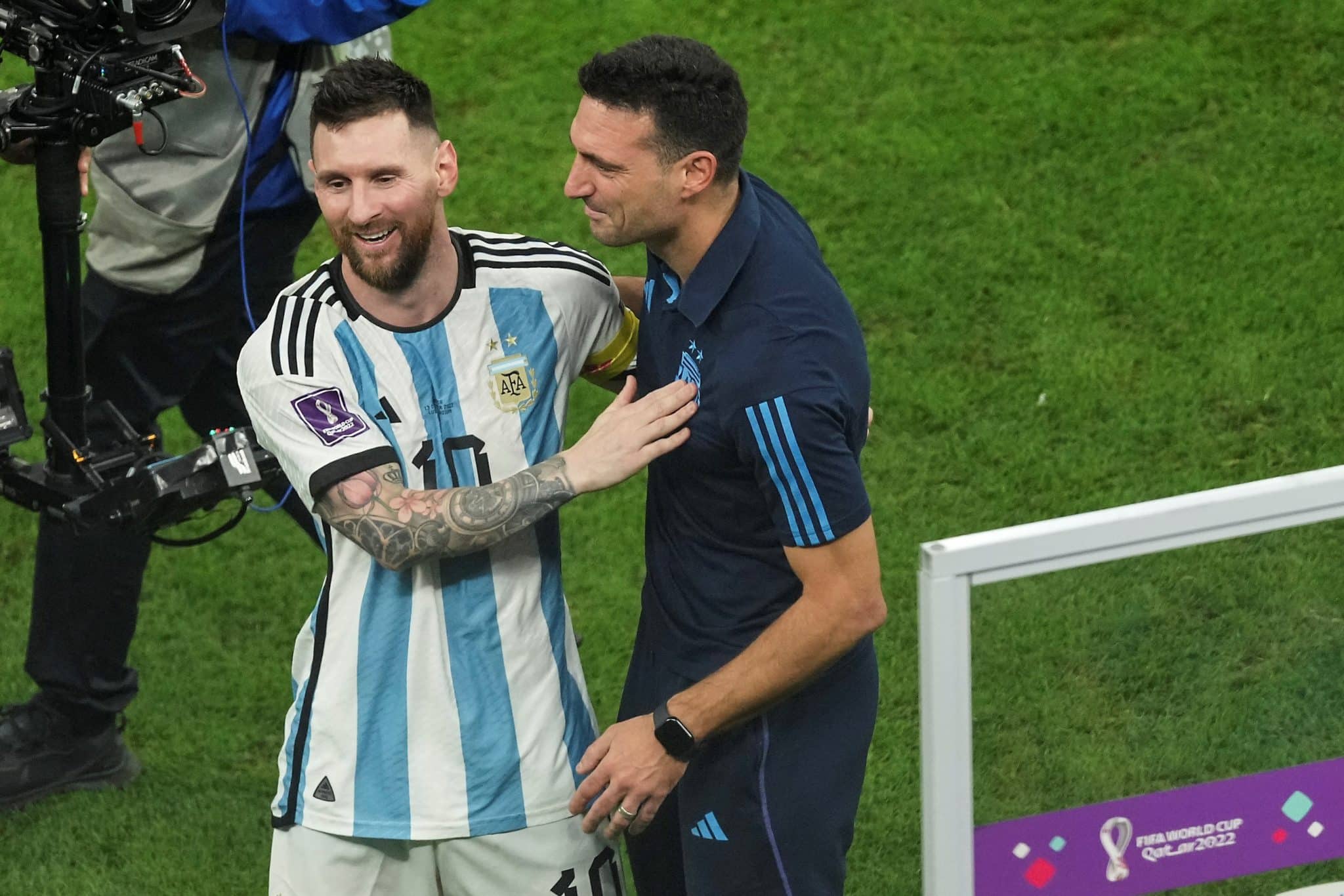 MESSI CON SCALONI EN SELECCION ARGENTINA